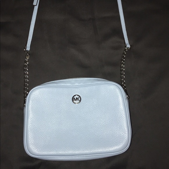 MICHAEL Michael Kors Handbags - Michael Kors Jet Set Large Crossbody -Powder Blue